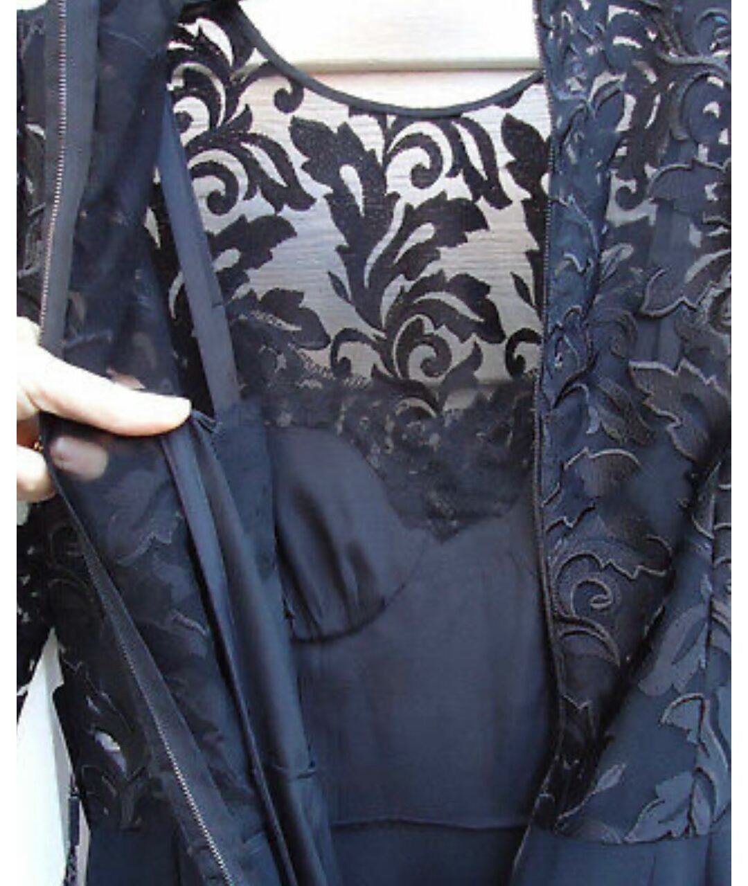 DOLCE&GABBANA Черное креповое вечернее платье, фото 7