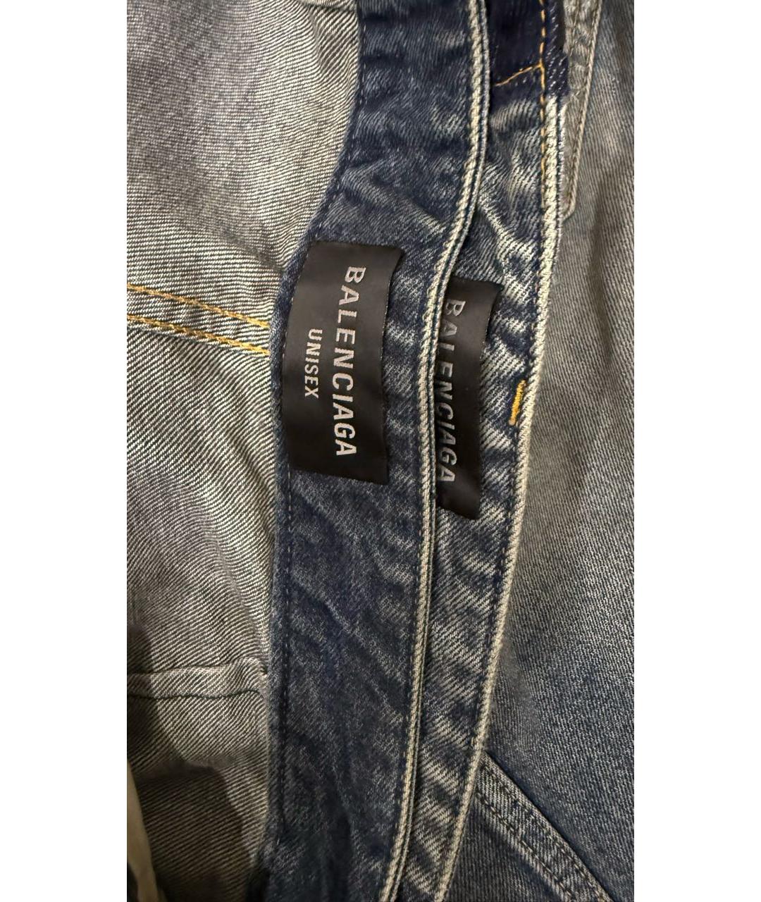 BALENCIAGA Темно-синие джинсы клеш, фото 4