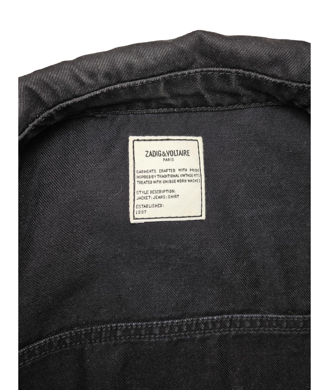 ZADIG & VOLTAIRE Черная хлопковая куртка, фото 6