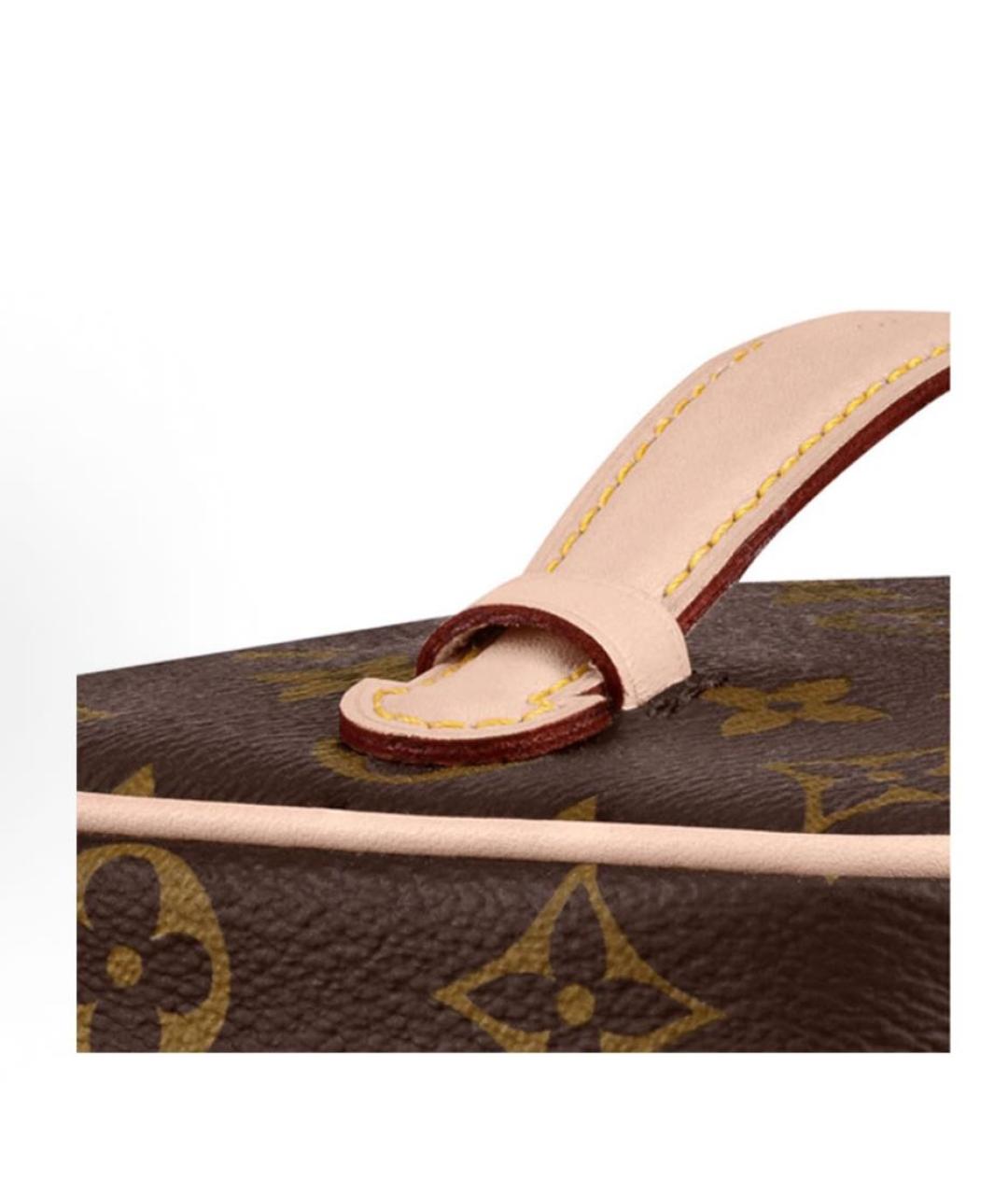LOUIS VUITTON Коричневая косметичка, фото 4