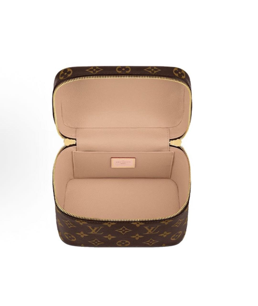 LOUIS VUITTON Коричневая косметичка, фото 3