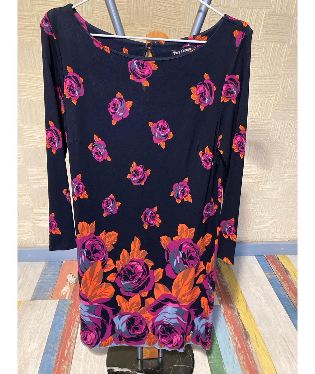 JUICY COUTURE Мульти вискозное коктейльное платье, фото 6