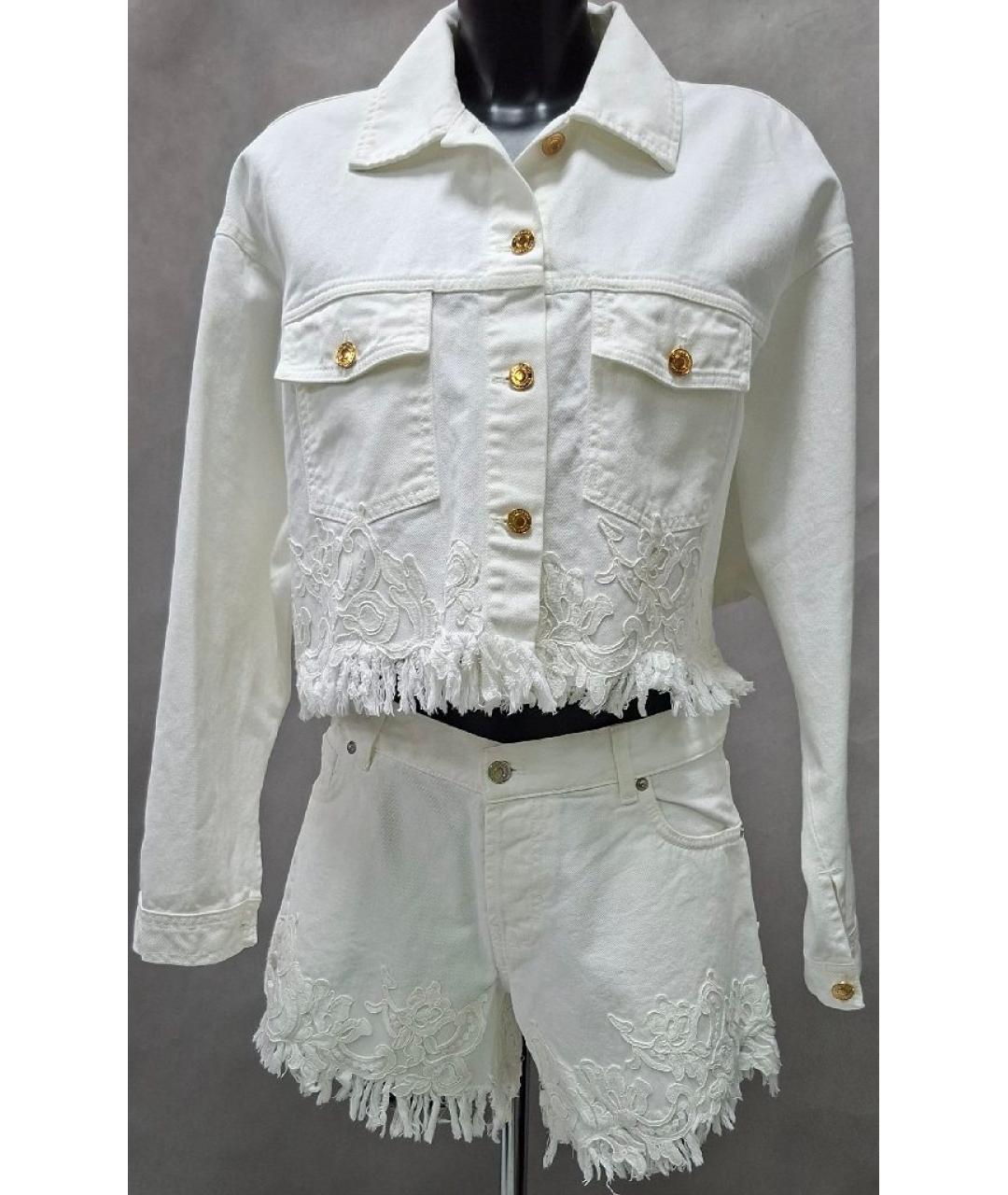 ERMANNO SCERVINO Белый хлопковый костюм с брюками, фото 4
