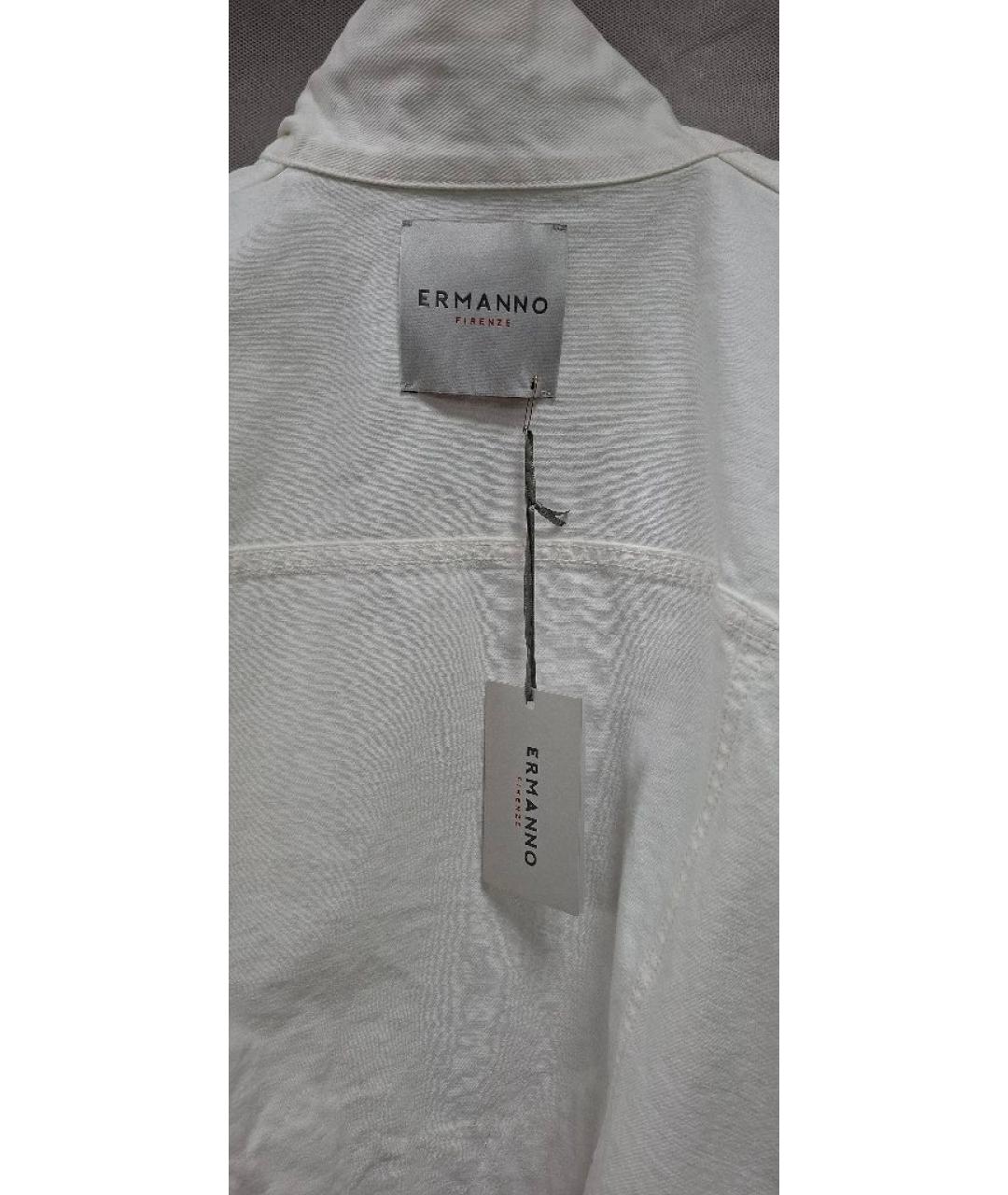 ERMANNO SCERVINO Белый хлопковый костюм с брюками, фото 6