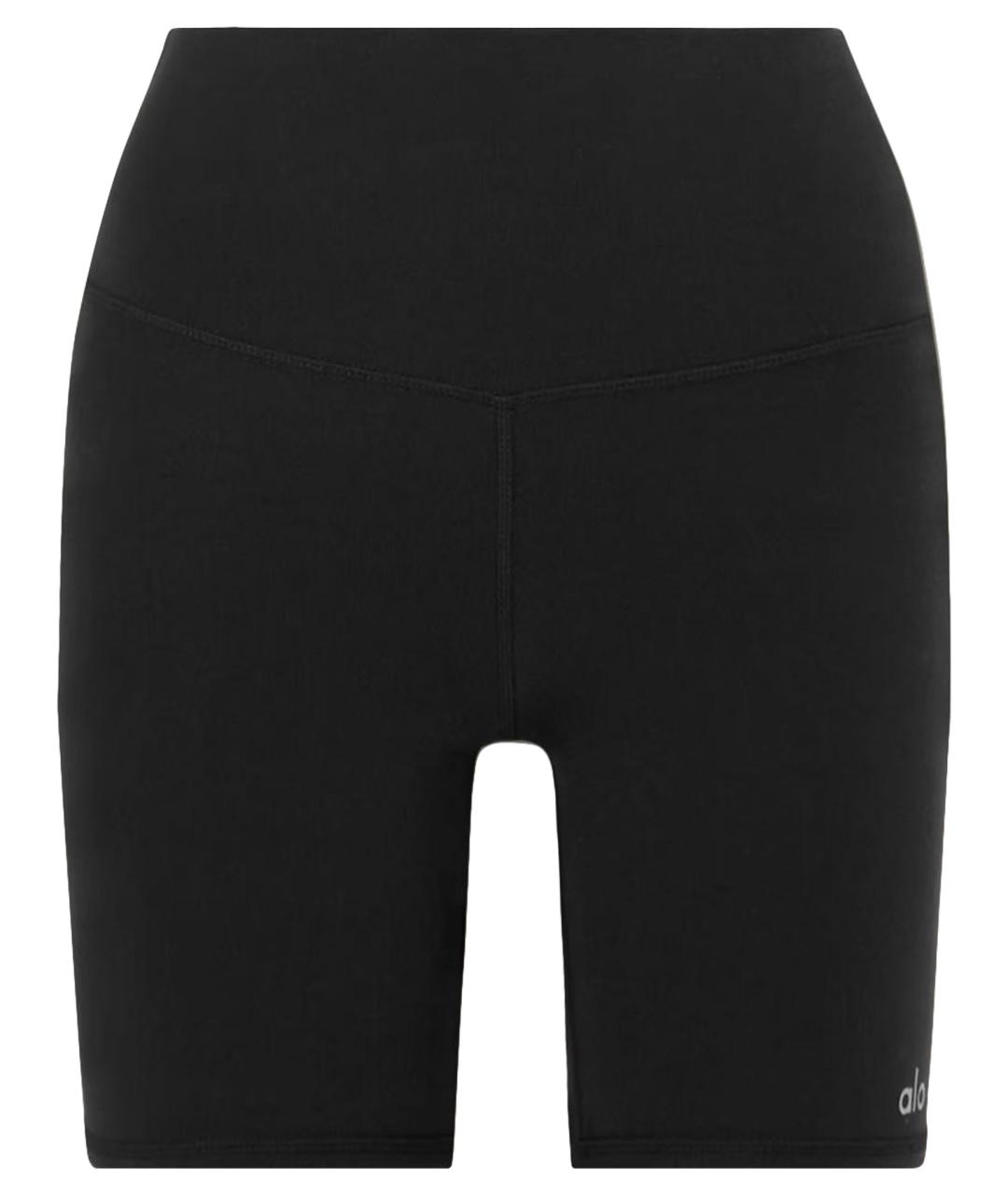 ALO YOGA Черные хлопко-эластановые спортивные брюки и шорты, фото 1