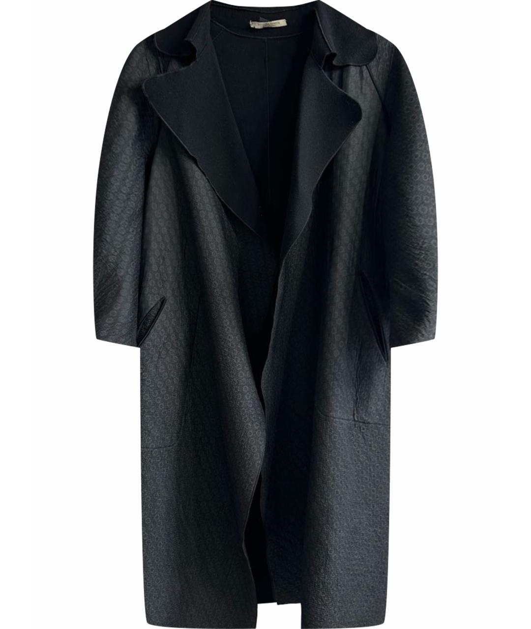 BOTTEGA VENETA Черное шерстяное пальто, фото 1