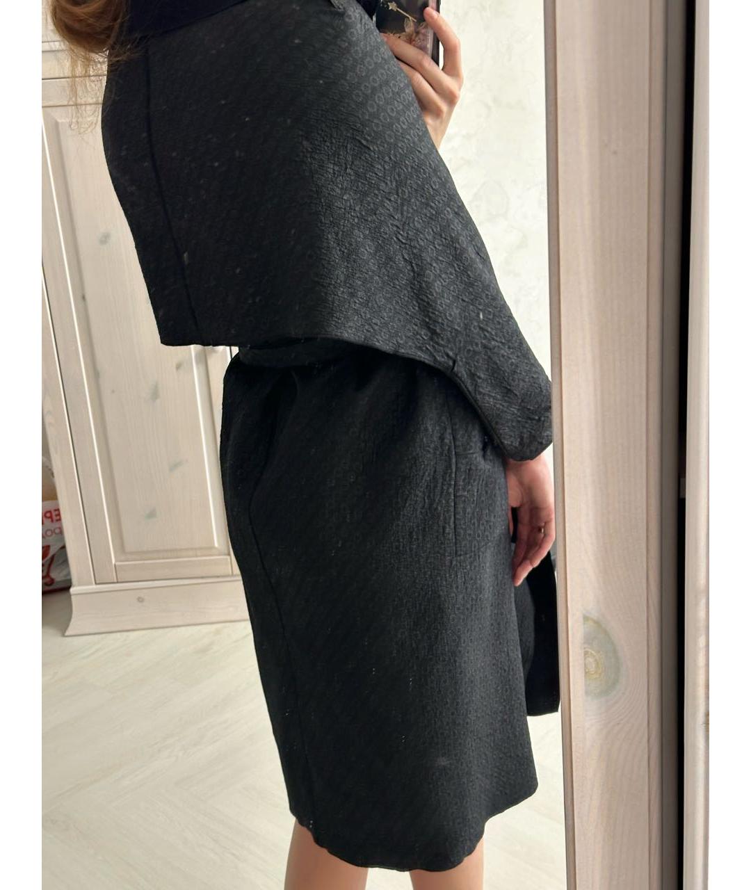 BOTTEGA VENETA Черное шерстяное пальто, фото 4