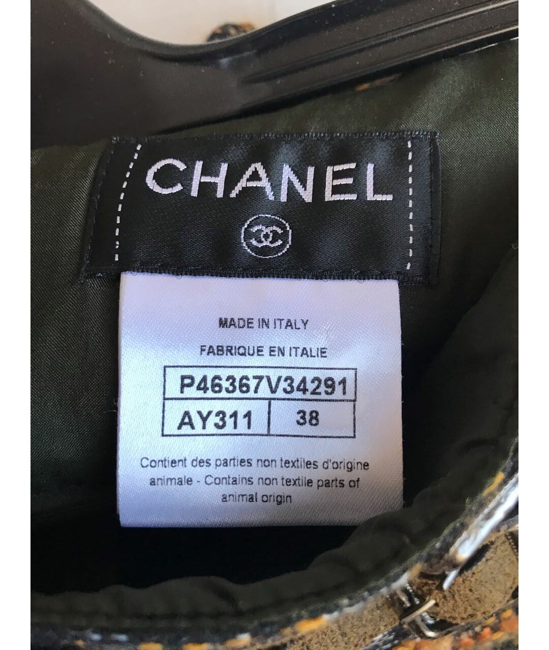 CHANEL PRE-OWNED Мульти шерстяные шорты, фото 3