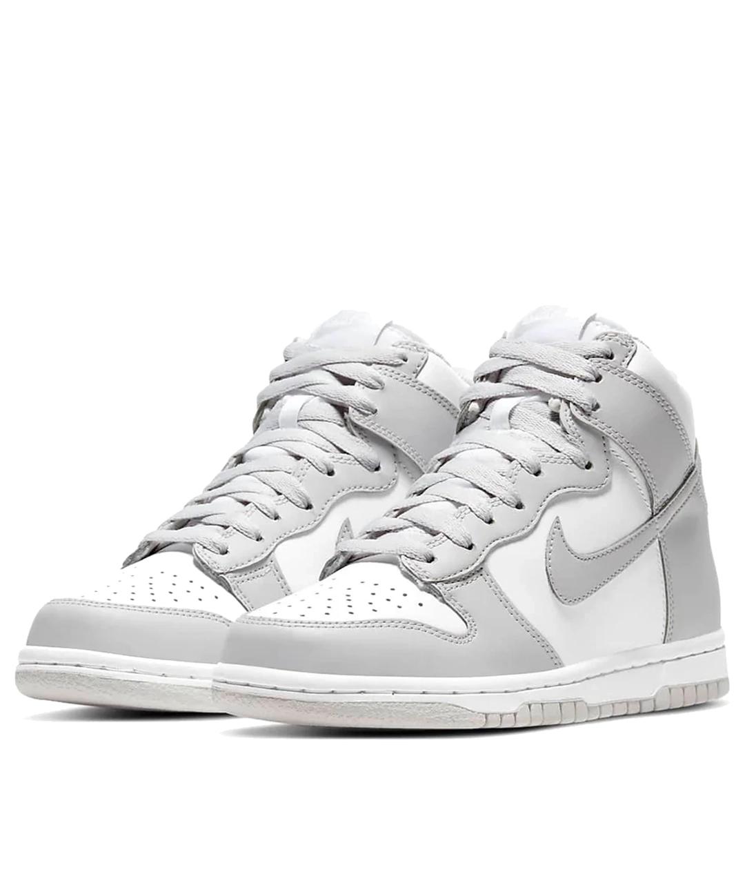 NIKE Серые кожаные кроссовки, фото 2