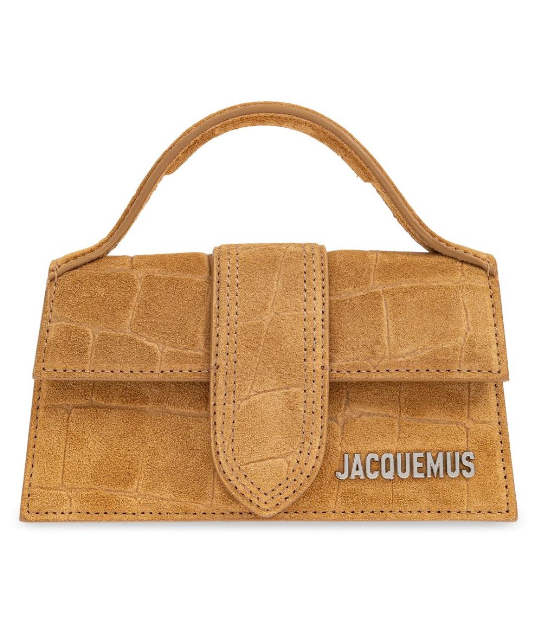 JACQUEMUS Коричневая сумка с короткими ручками, фото 1