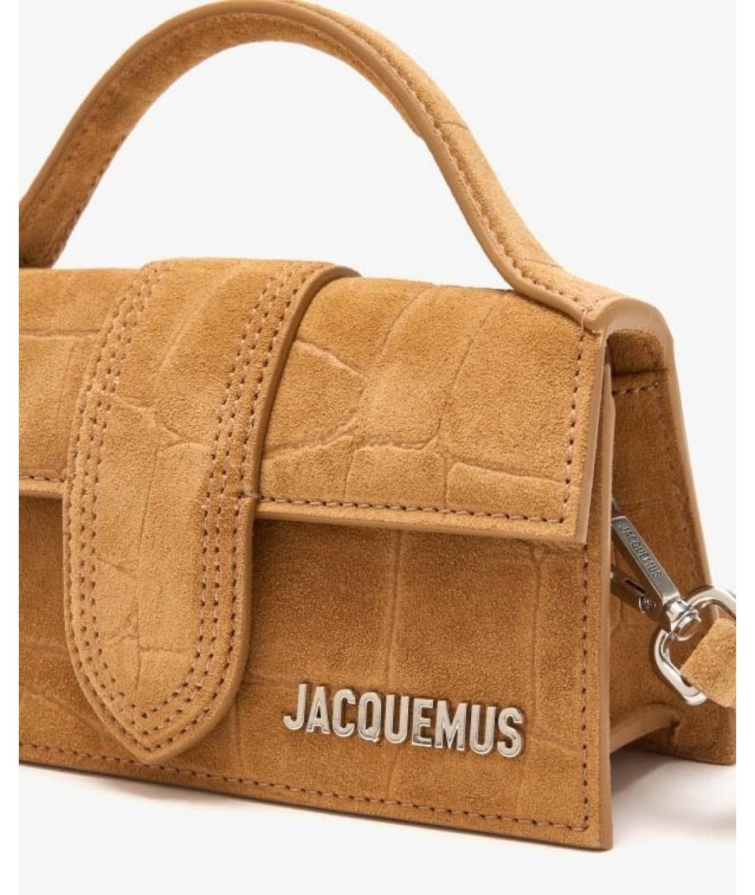 JACQUEMUS Коричневая сумка с короткими ручками, фото 2