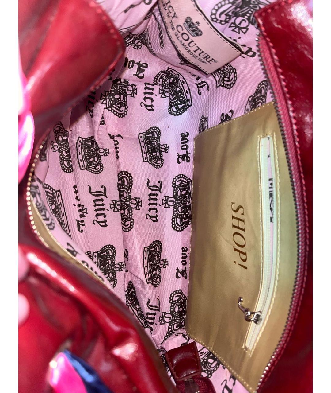 JUICY COUTURE Темно-синяя замшевая сумка с короткими ручками, фото 3