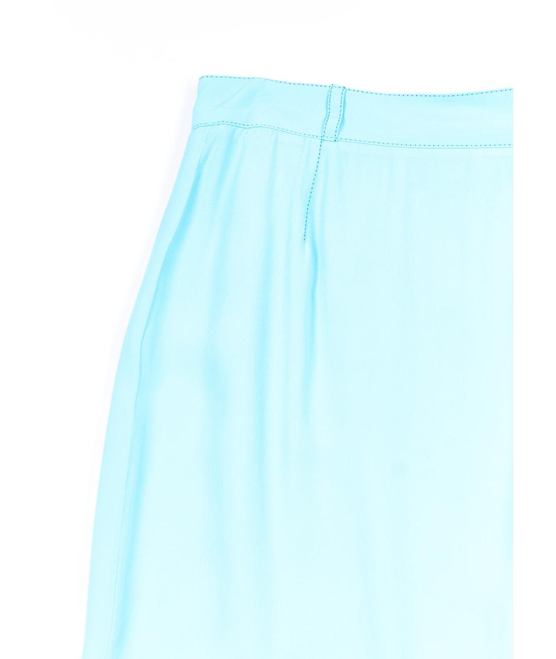 NINA RICCI Бирюзовая вискозная юбка миди, фото 4