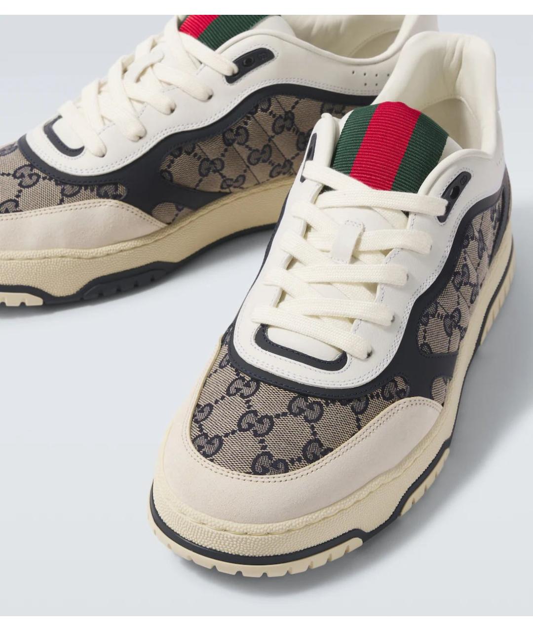 GUCCI Бежевые низкие кроссовки / кеды, фото 3