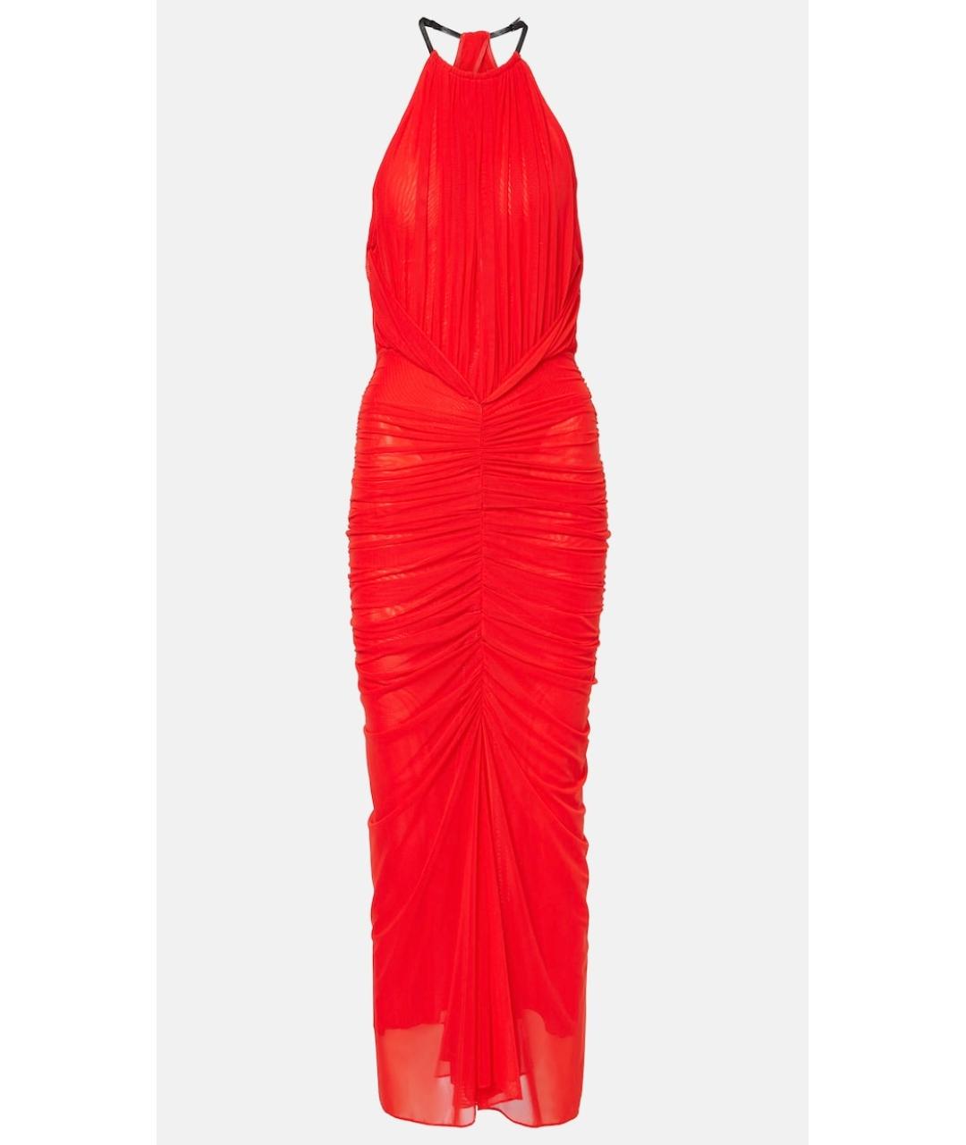 MUGLER Красное коктейльное платье, фото 10