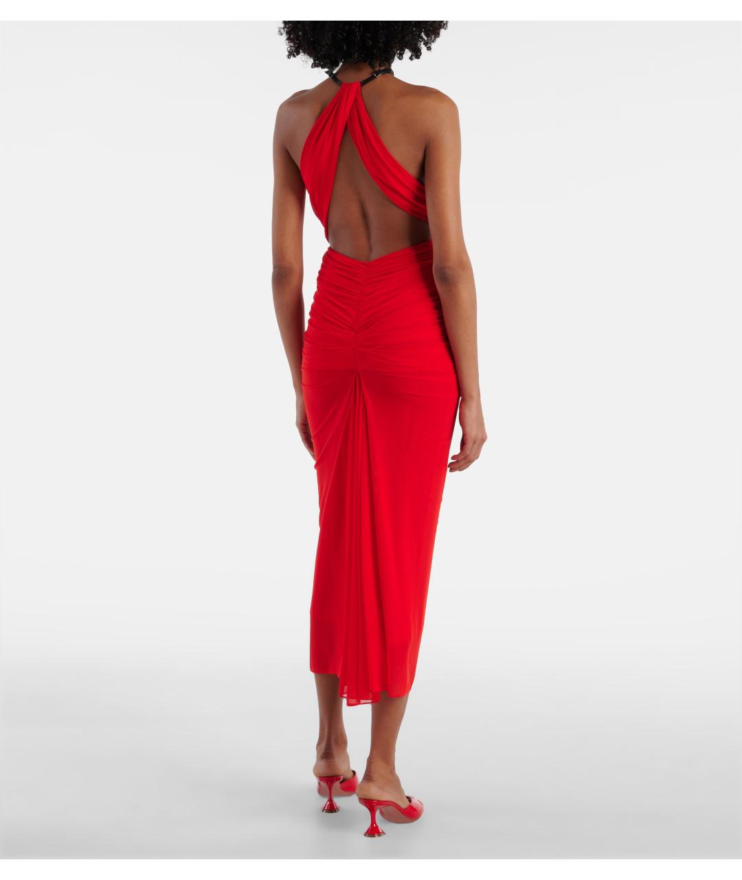 MUGLER Красное коктейльное платье, фото 6