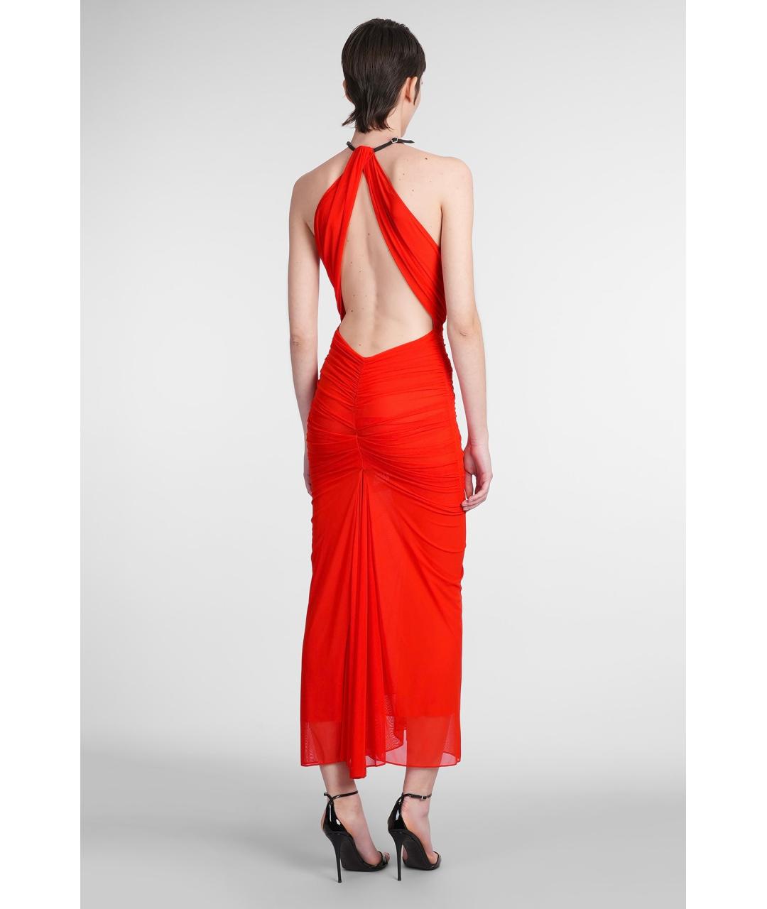 MUGLER Красное коктейльное платье, фото 8