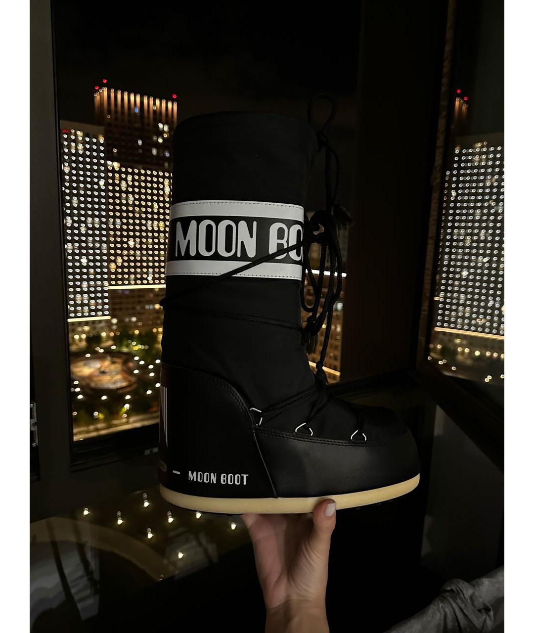 MOON BOOT Черные ботинки, фото 4