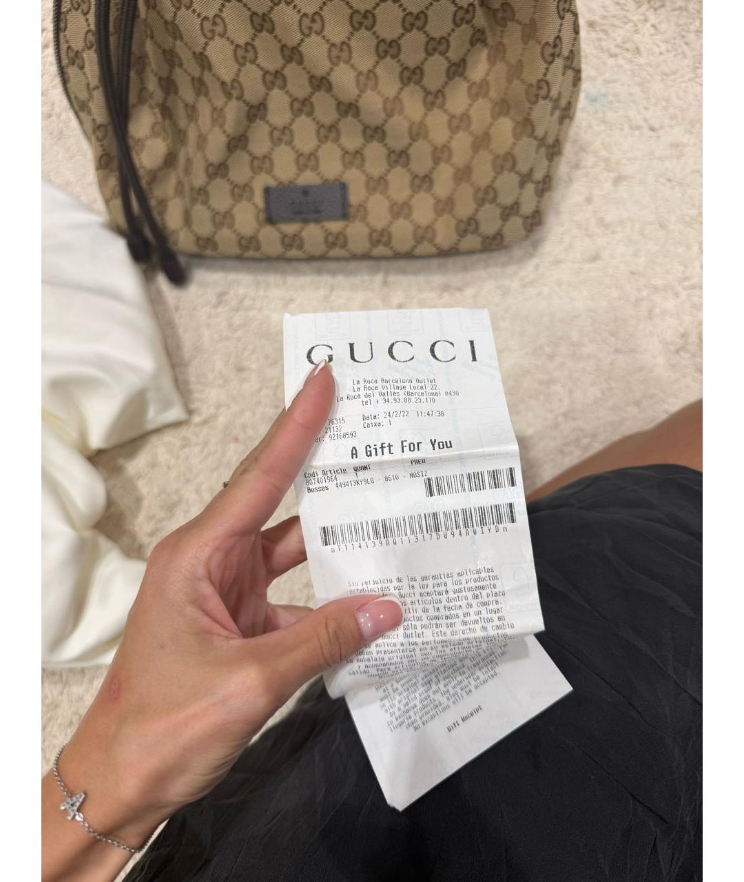 GUCCI Коричневый рюкзак, фото 3
