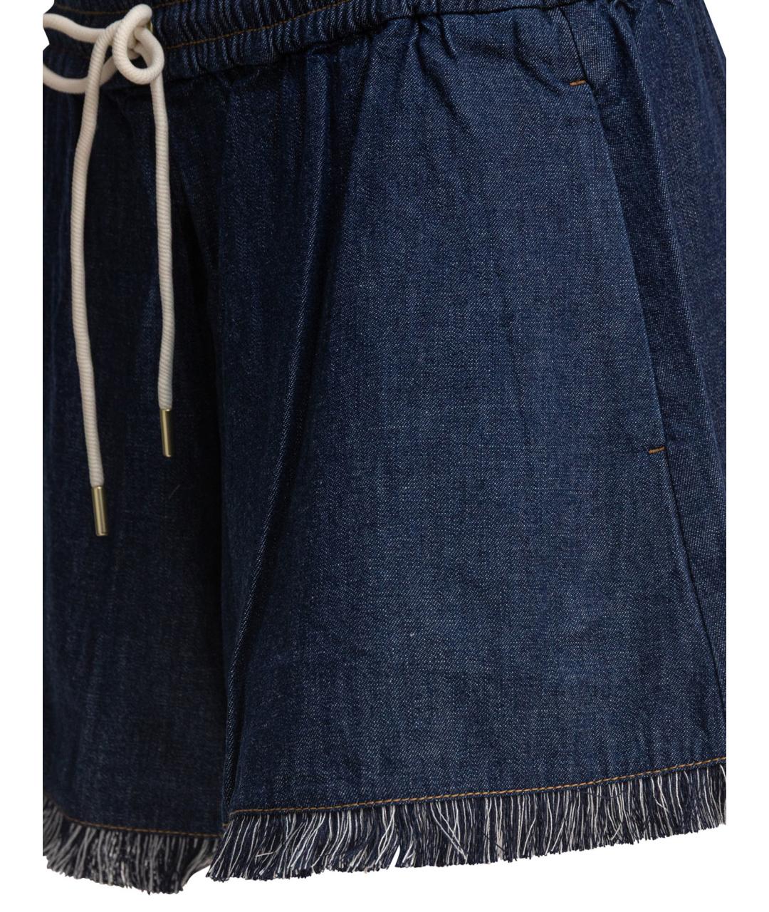 ZIMMERMANN Синие хлопковые шорты, фото 4