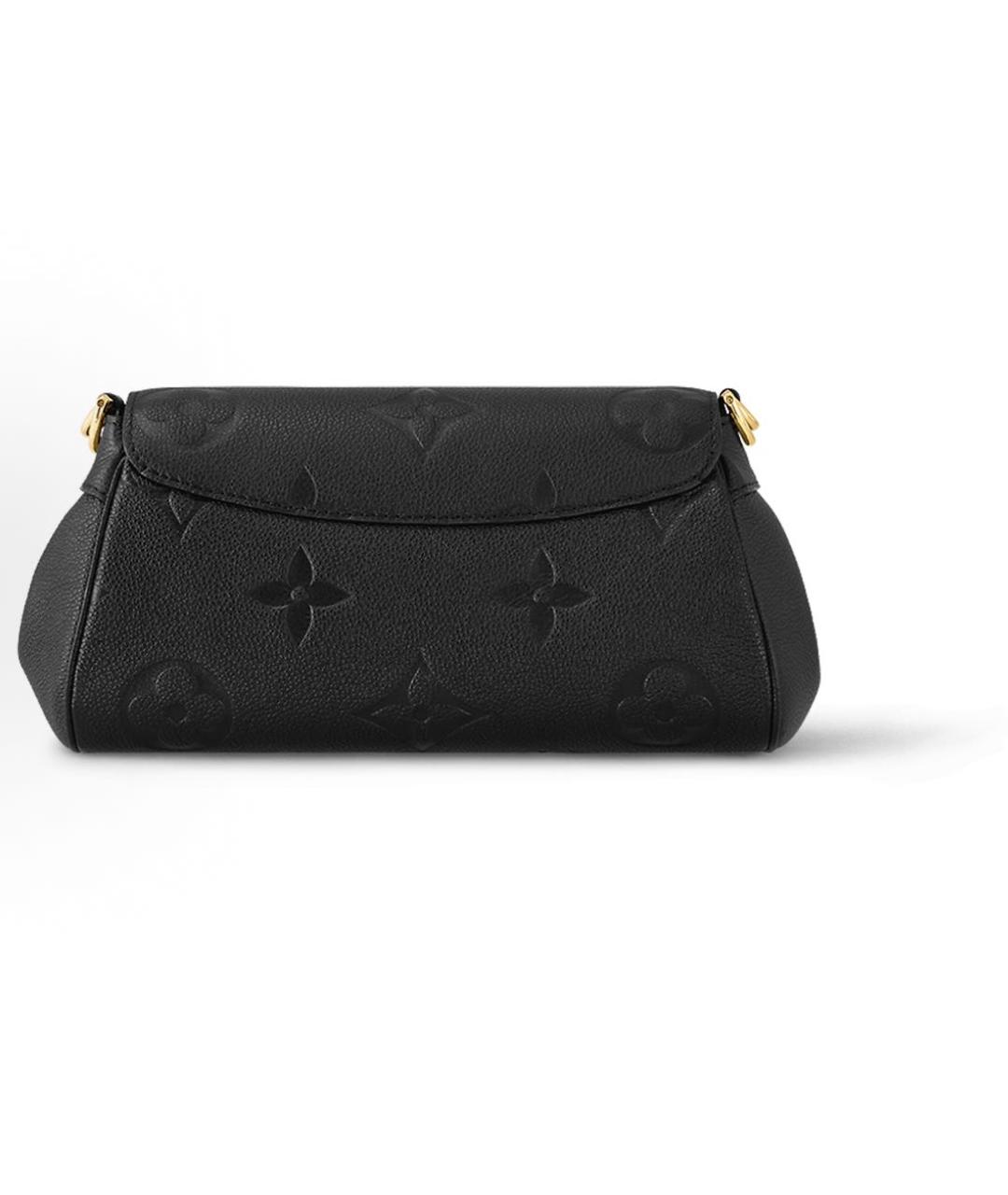 LOUIS VUITTON Черная кожаная сумка через плечо, фото 3