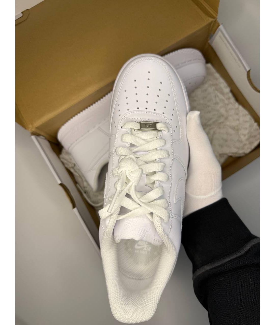 NIKE Белые кожаные кроссовки, фото 2