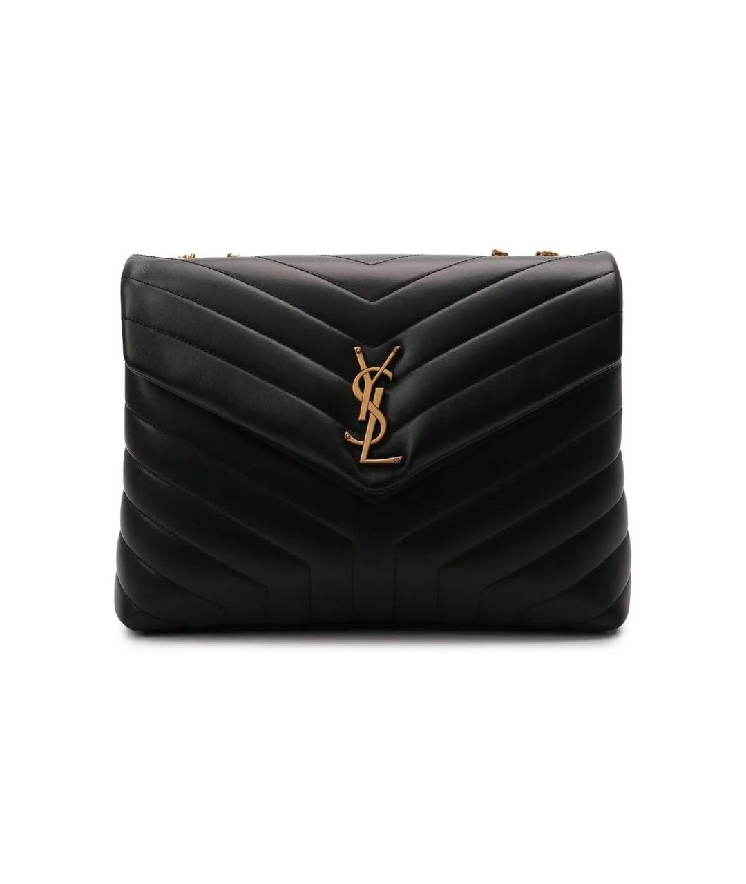 SAINT LAURENT Темно-синяя кожаная сумка через плечо, фото 1