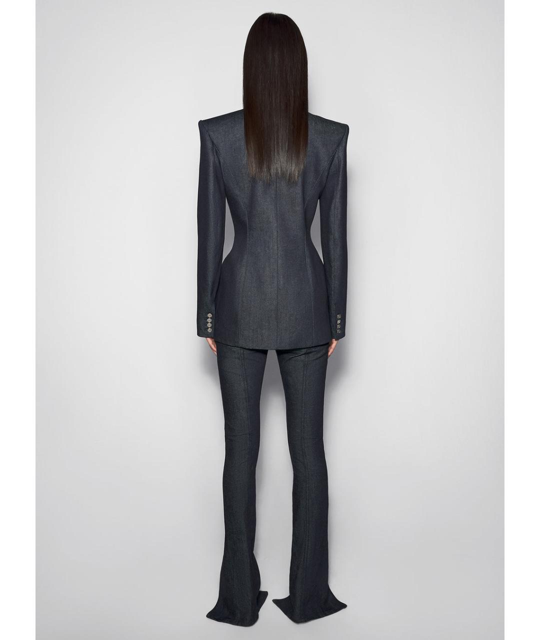 MUGLER Темно-синие джинсы слим, фото 3