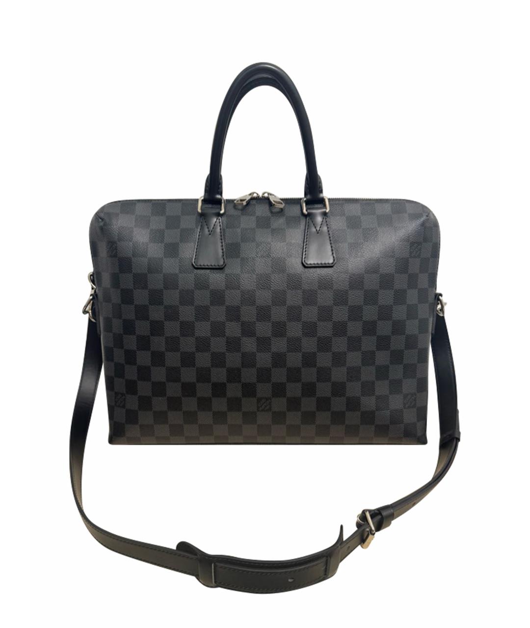 LOUIS VUITTON Антрацитовый портфель, фото 1