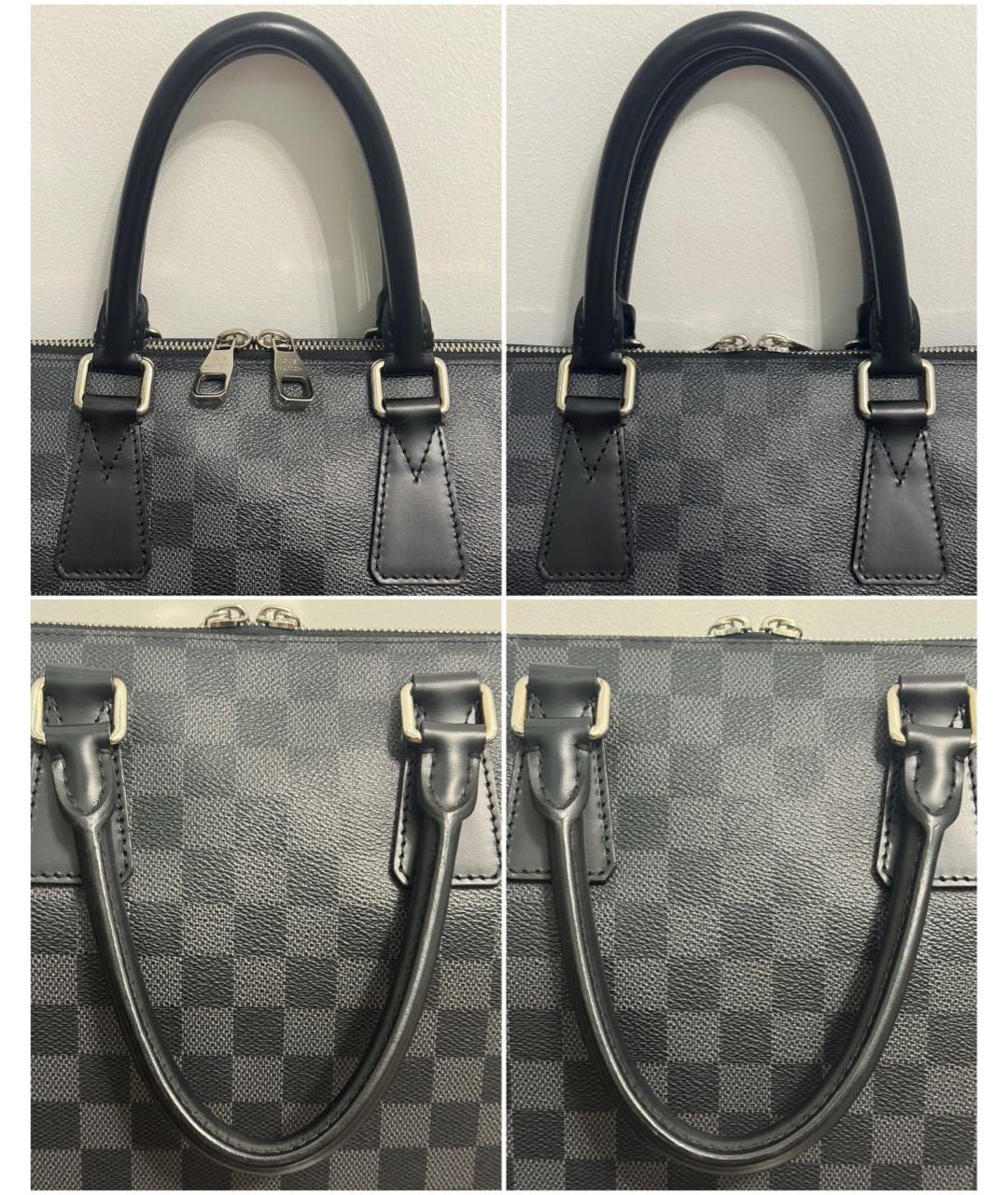 LOUIS VUITTON Антрацитовый портфель, фото 5