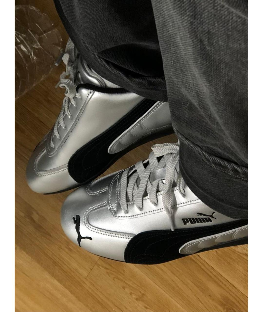 PUMA Серебряные низкие кроссовки / кеды, фото 5