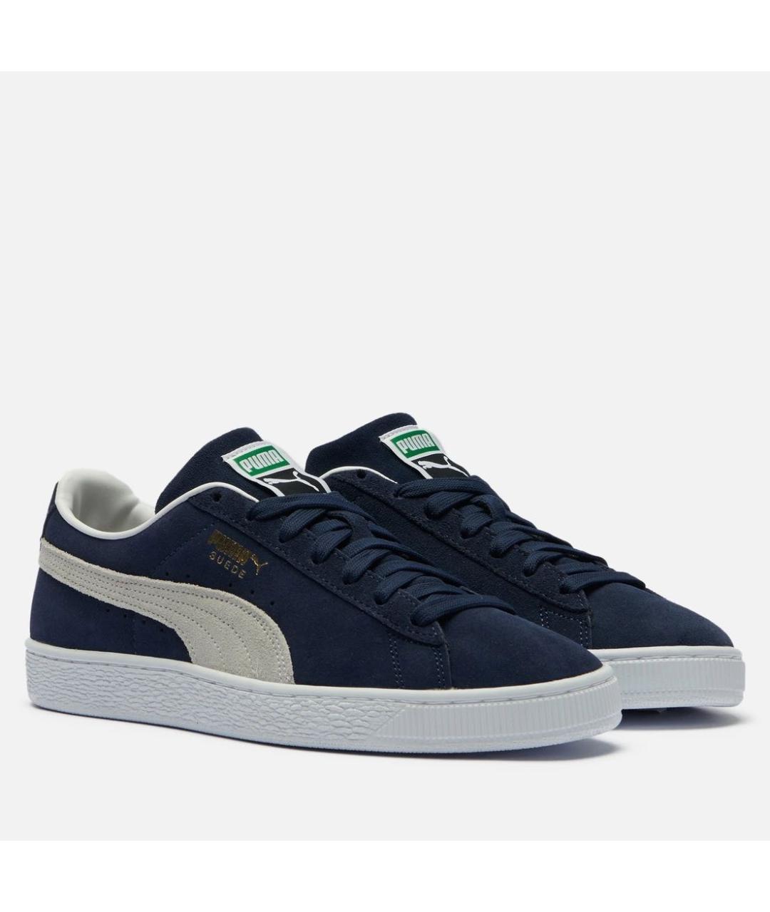 PUMA Темно-синие замшевые кроссовки, фото 2