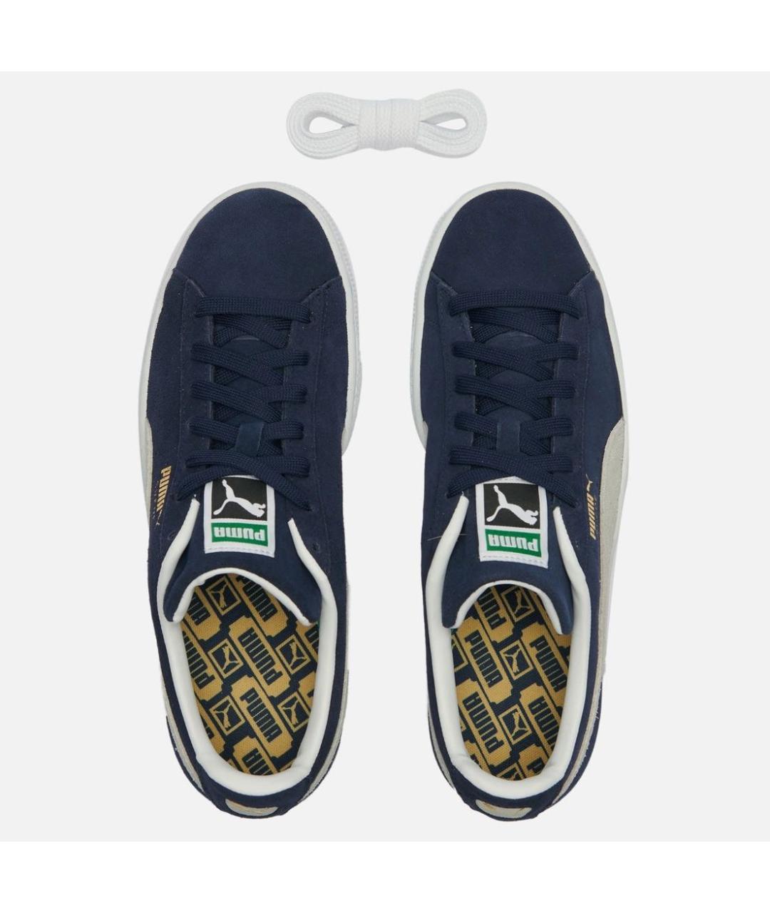 PUMA Темно-синие замшевые кроссовки, фото 3