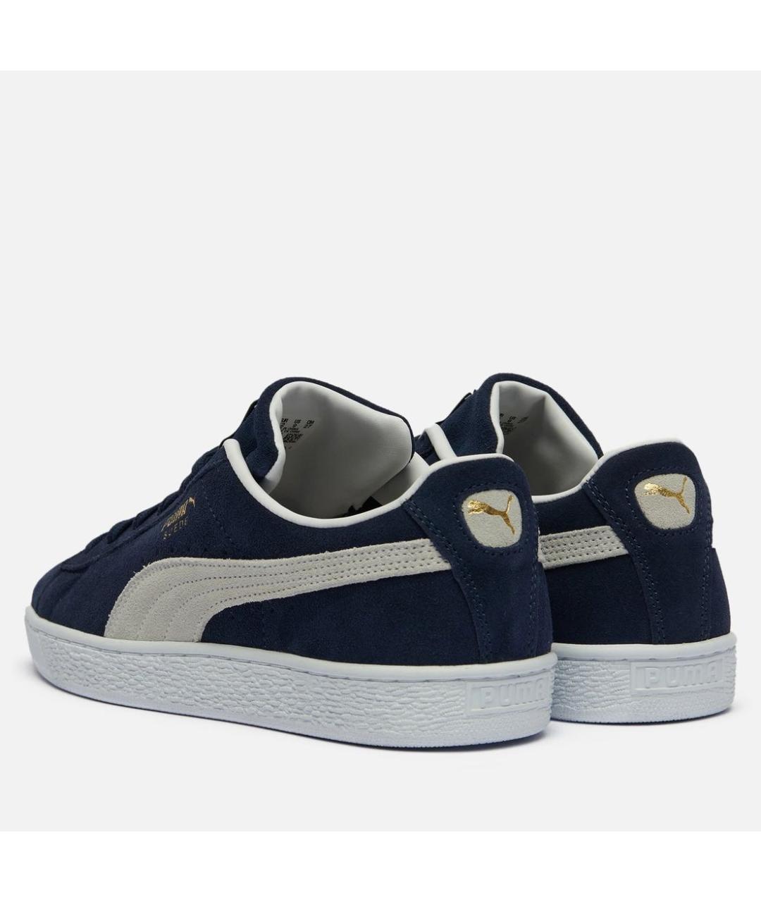 PUMA Темно-синие замшевые кроссовки, фото 4