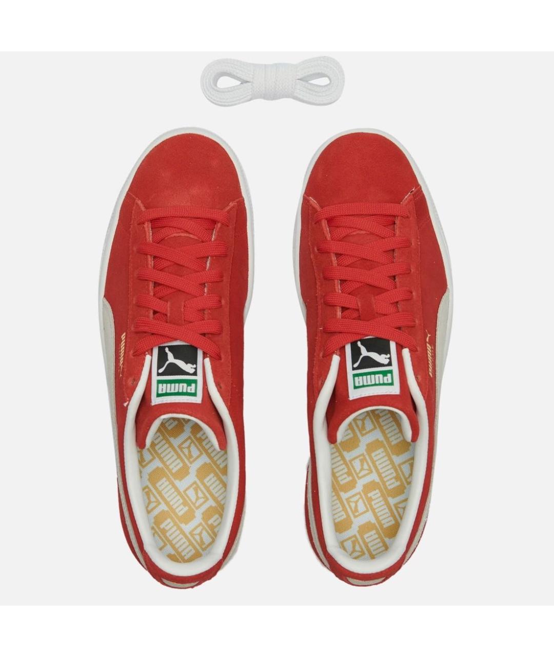 PUMA Красные замшевые кроссовки, фото 3