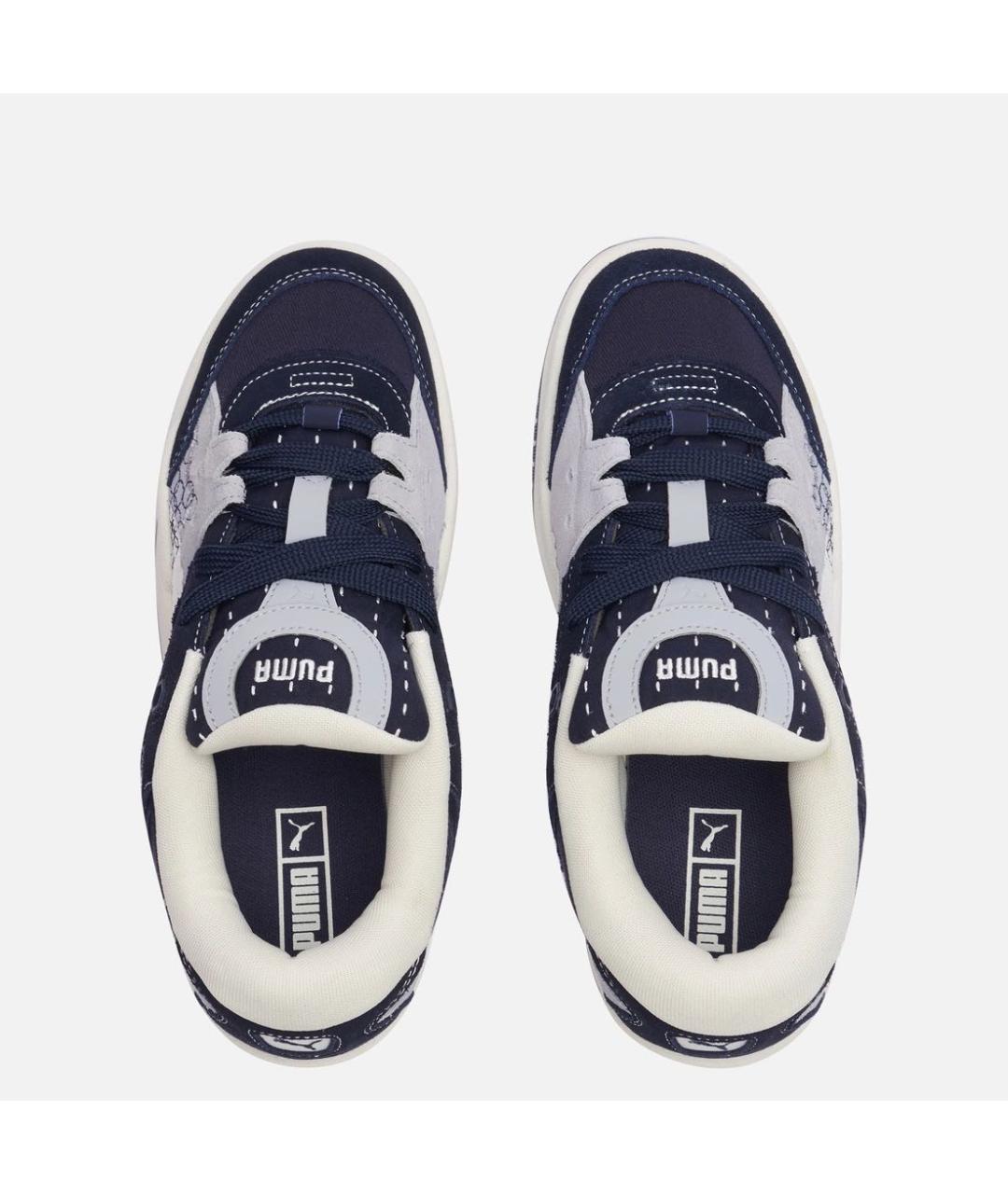 PUMA Синие текстильные низкие кроссовки / кеды, фото 3