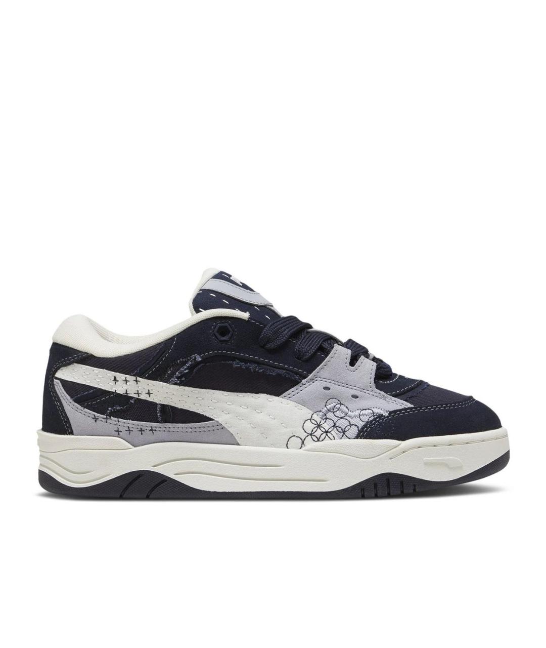 PUMA Синие текстильные низкие кроссовки / кеды, фото 1