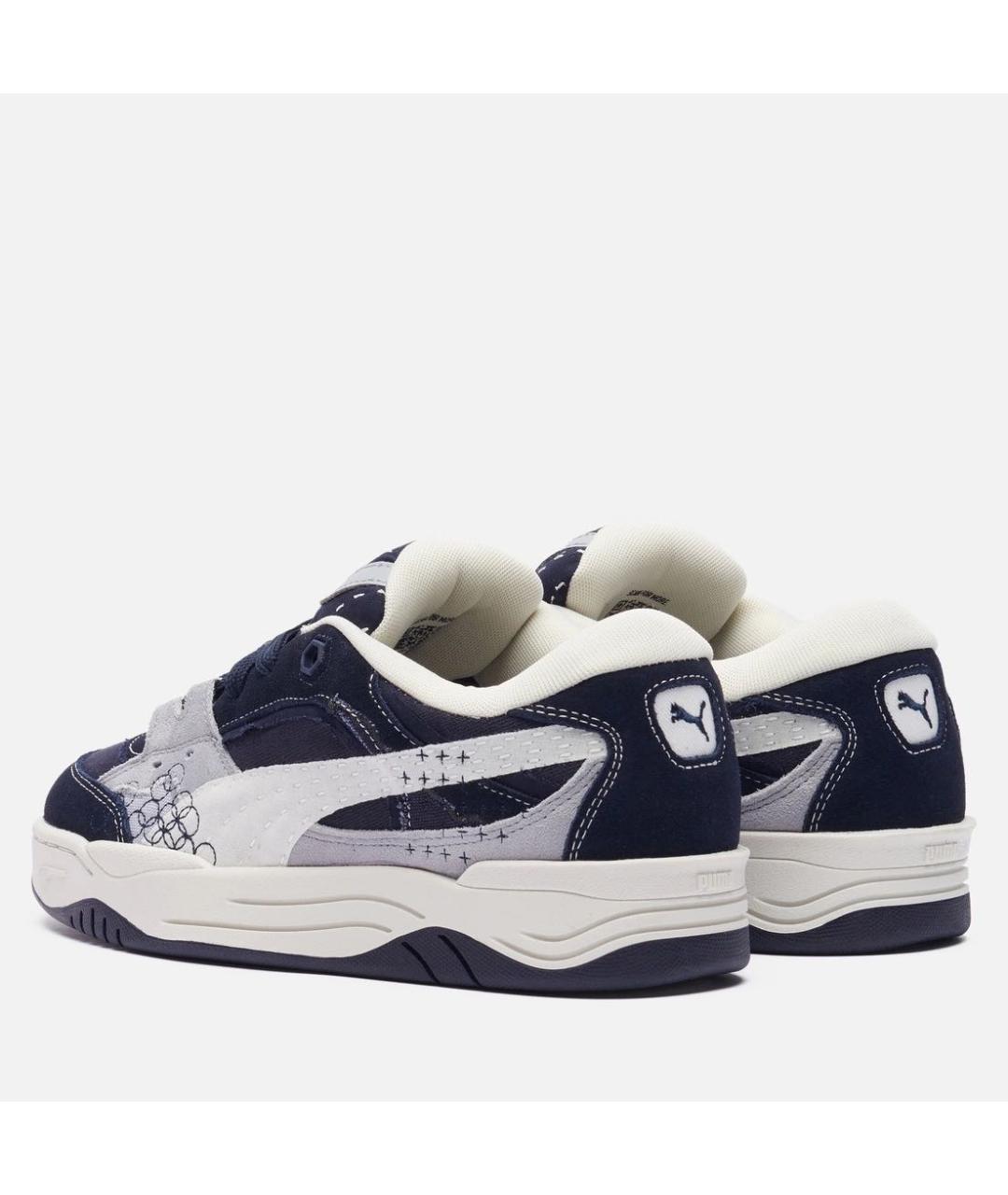 PUMA Синие текстильные низкие кроссовки / кеды, фото 4