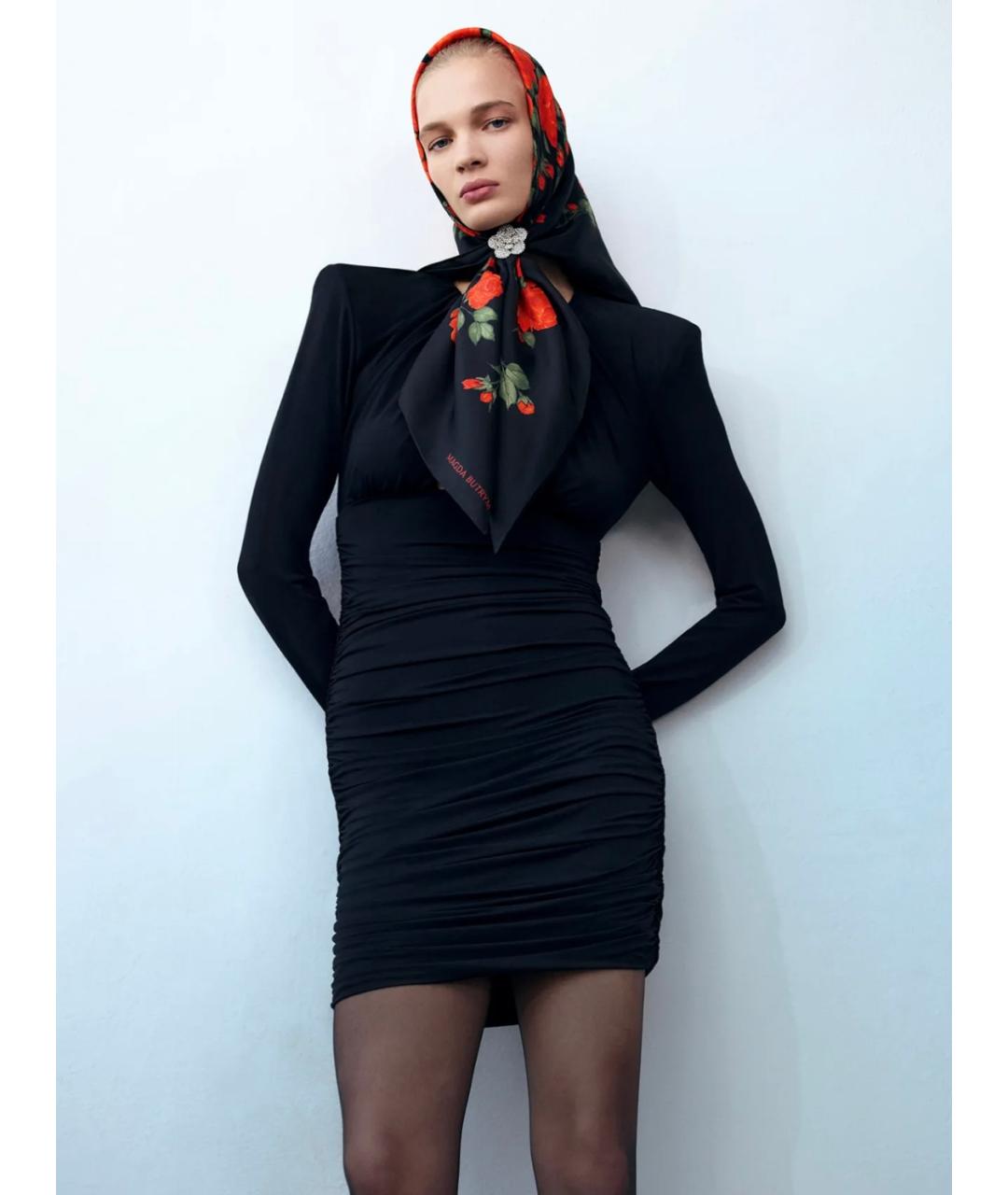 MAGDA BUTRYM Черное коктейльное платье, фото 8