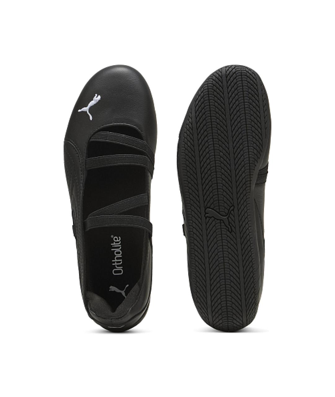 PUMA Черные кожаные кроссовки, фото 3