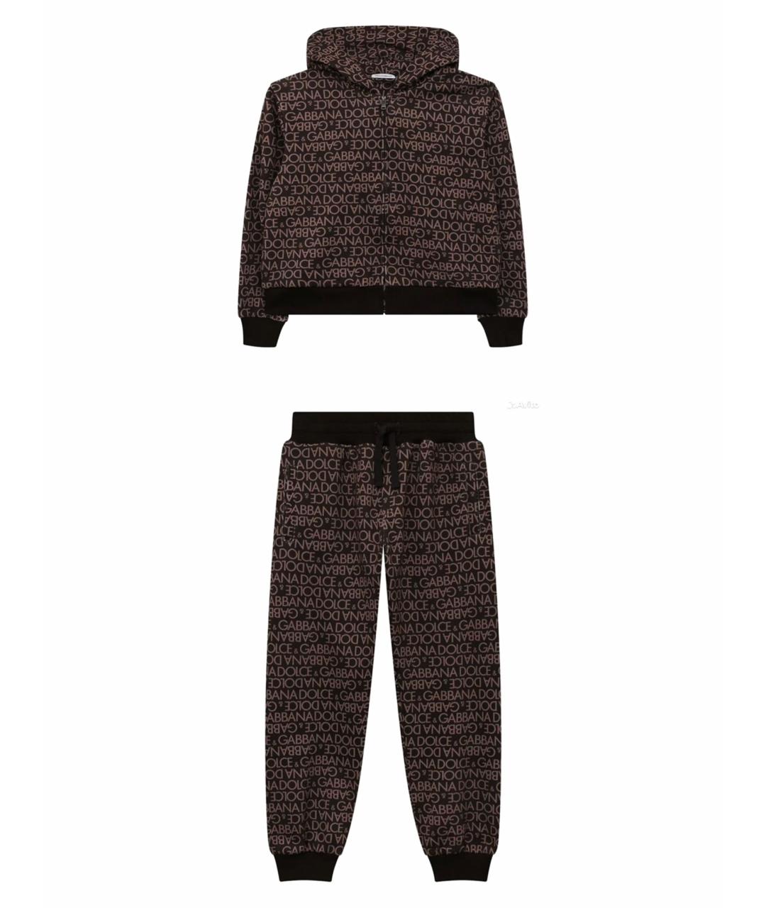 DOLCE & GABBANA KIDS Коричневый комплект, фото 1