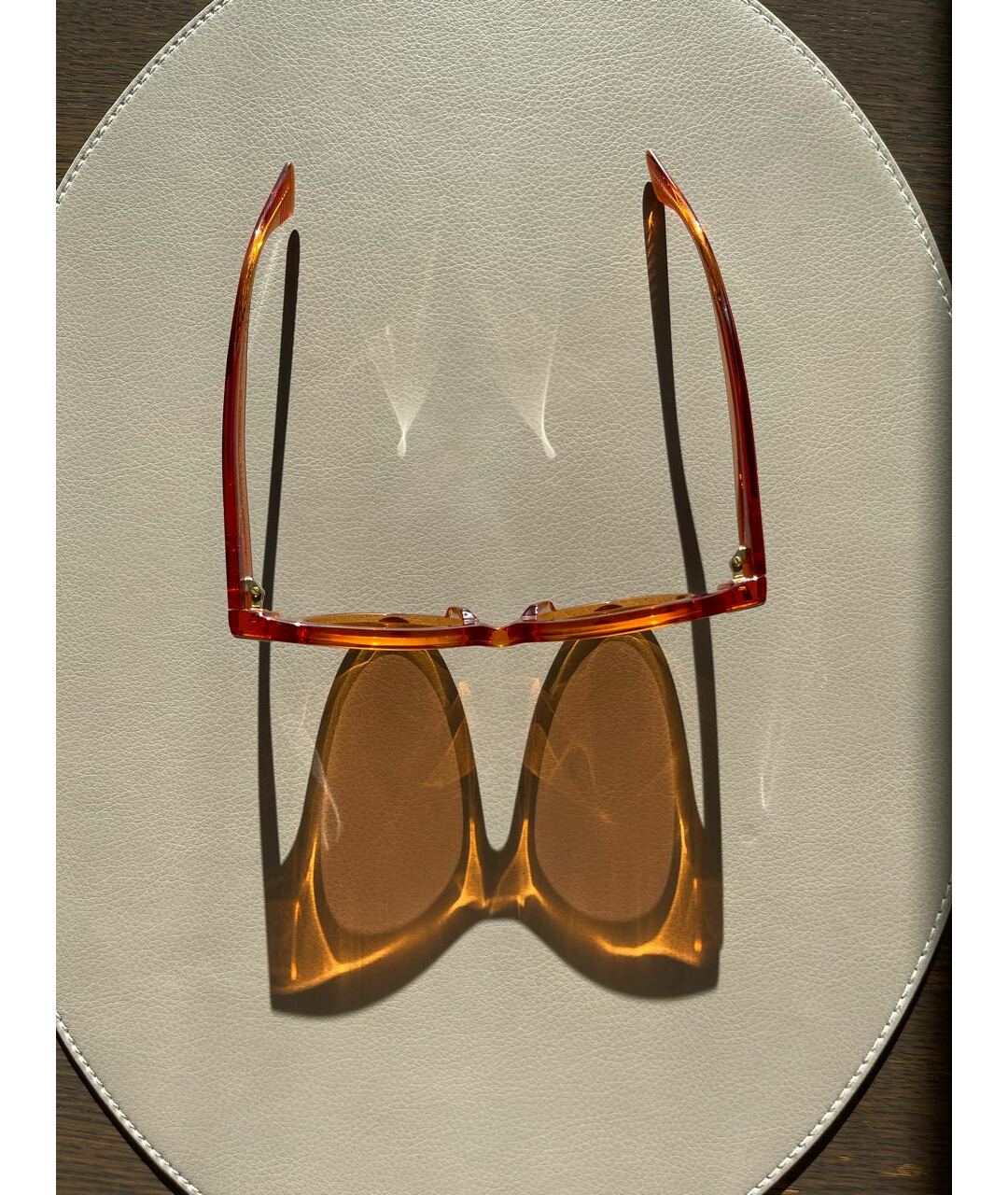BOTTEGA VENETA Коралловые пластиковые солнцезащитные очки, фото 5