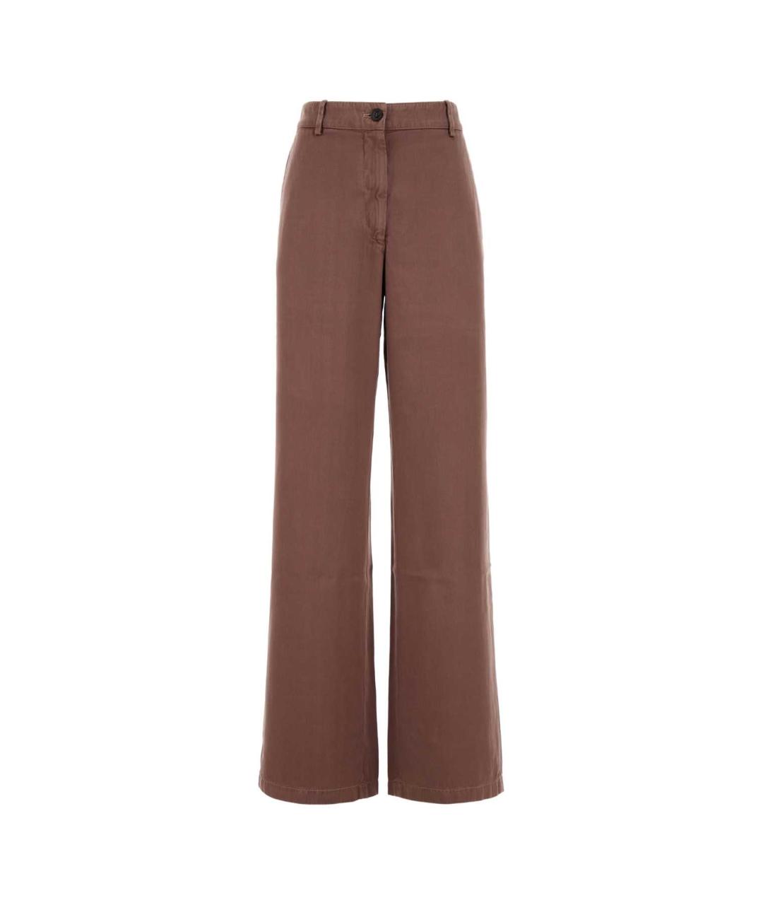 DRIES VAN NOTEN Мульти хлопковые прямые брюки, фото 1