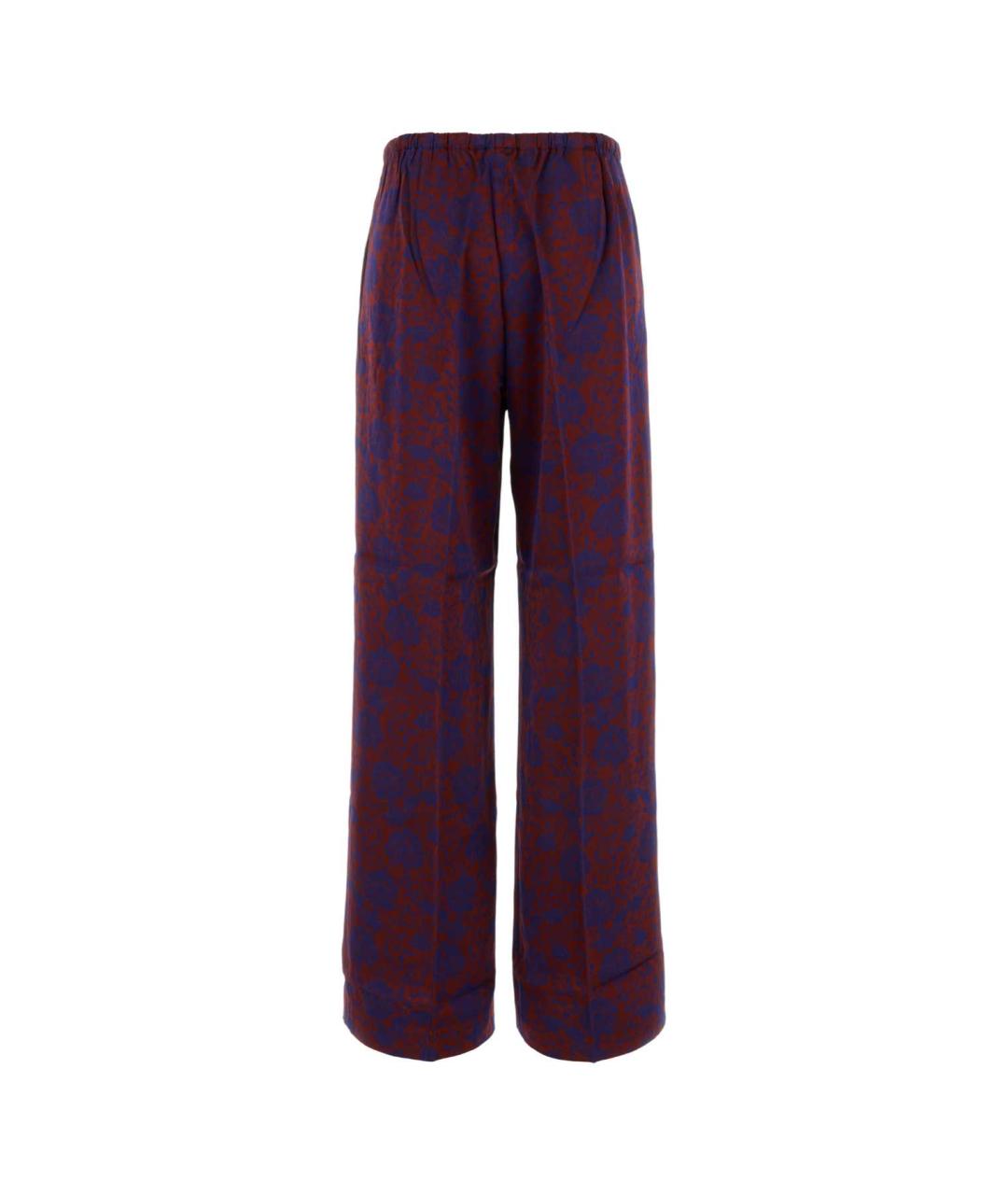 DRIES VAN NOTEN Мульти вискозные прямые брюки, фото 2