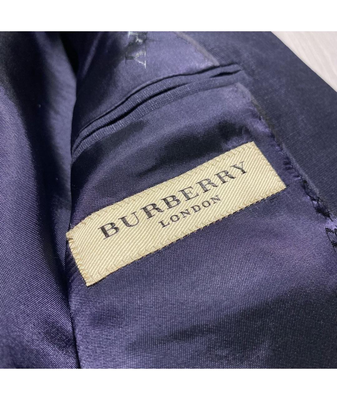 BURBERRY Темно-синий пиджак, фото 3