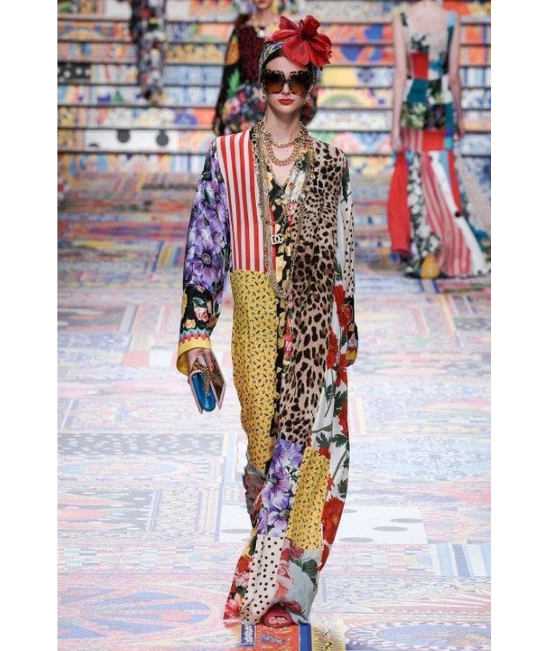 DOLCE&GABBANA Шелковое коктейльное платье, фото 3