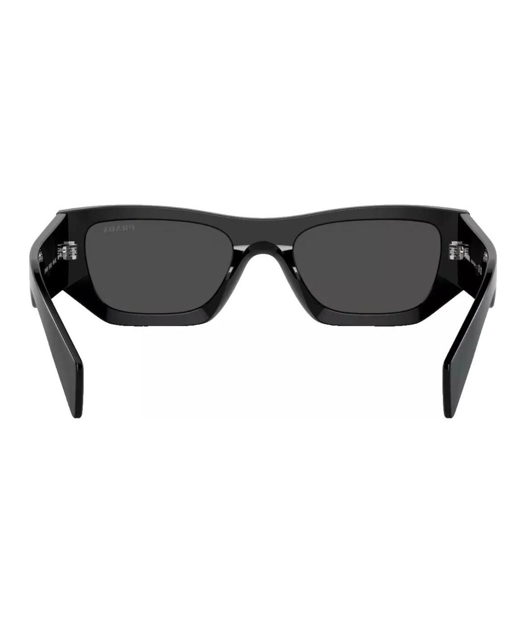 PRADA Черные пластиковые солнцезащитные очки, фото 4