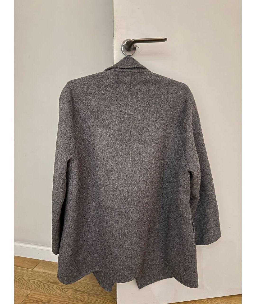 ACNE STUDIOS Серое шерстяное пальто, фото 2