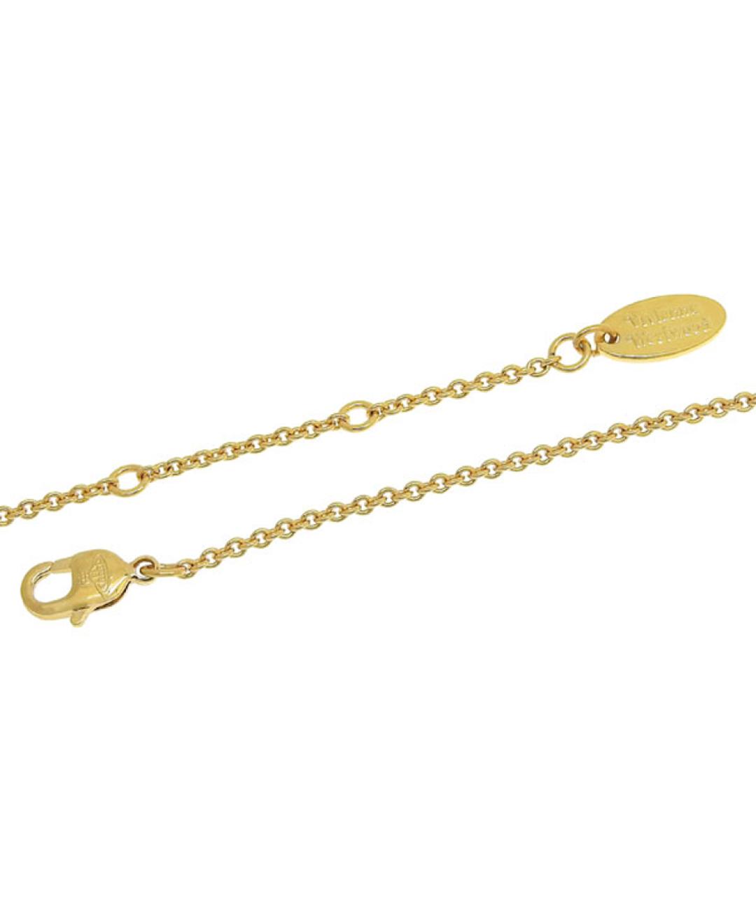 VIVIENNE WESTWOOD Золотое латунное колье, фото 4