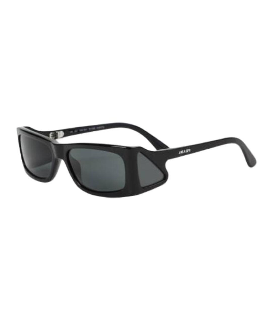 PRADA Черные пластиковые солнцезащитные очки, фото 1
